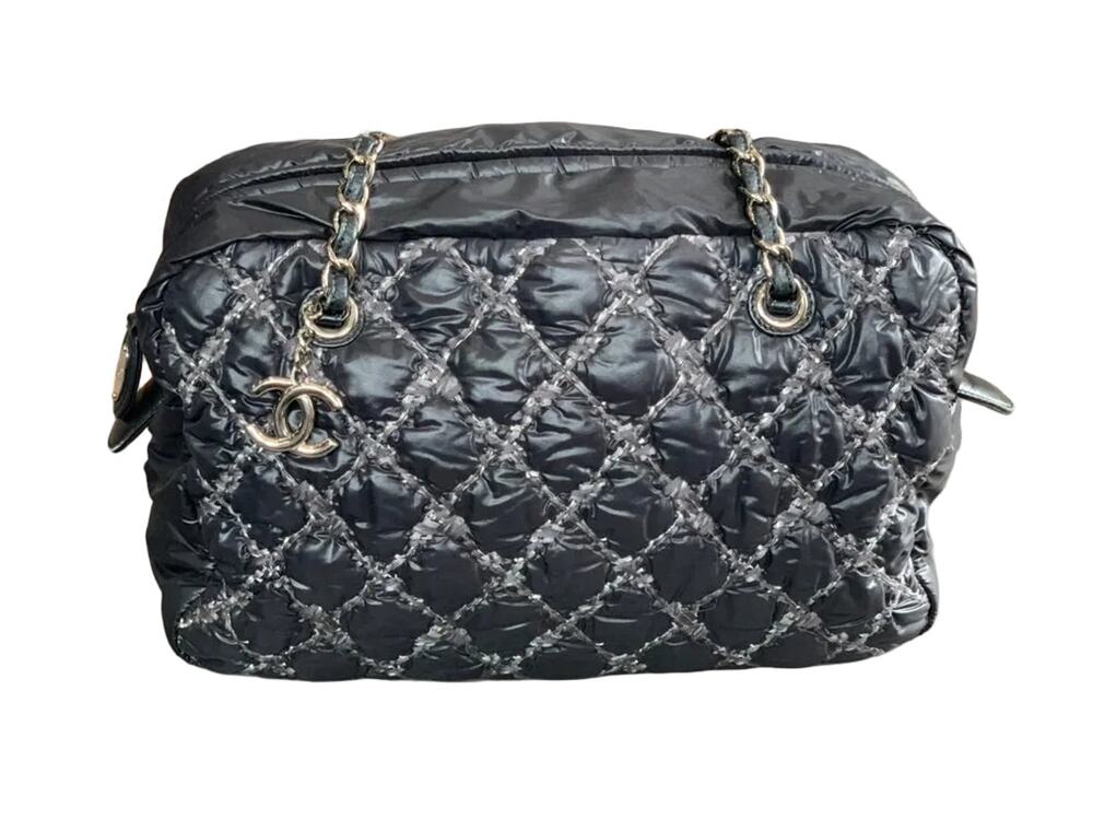 Chanel Paris-Byzance Tweed On Stitch Large Shoulder Bag